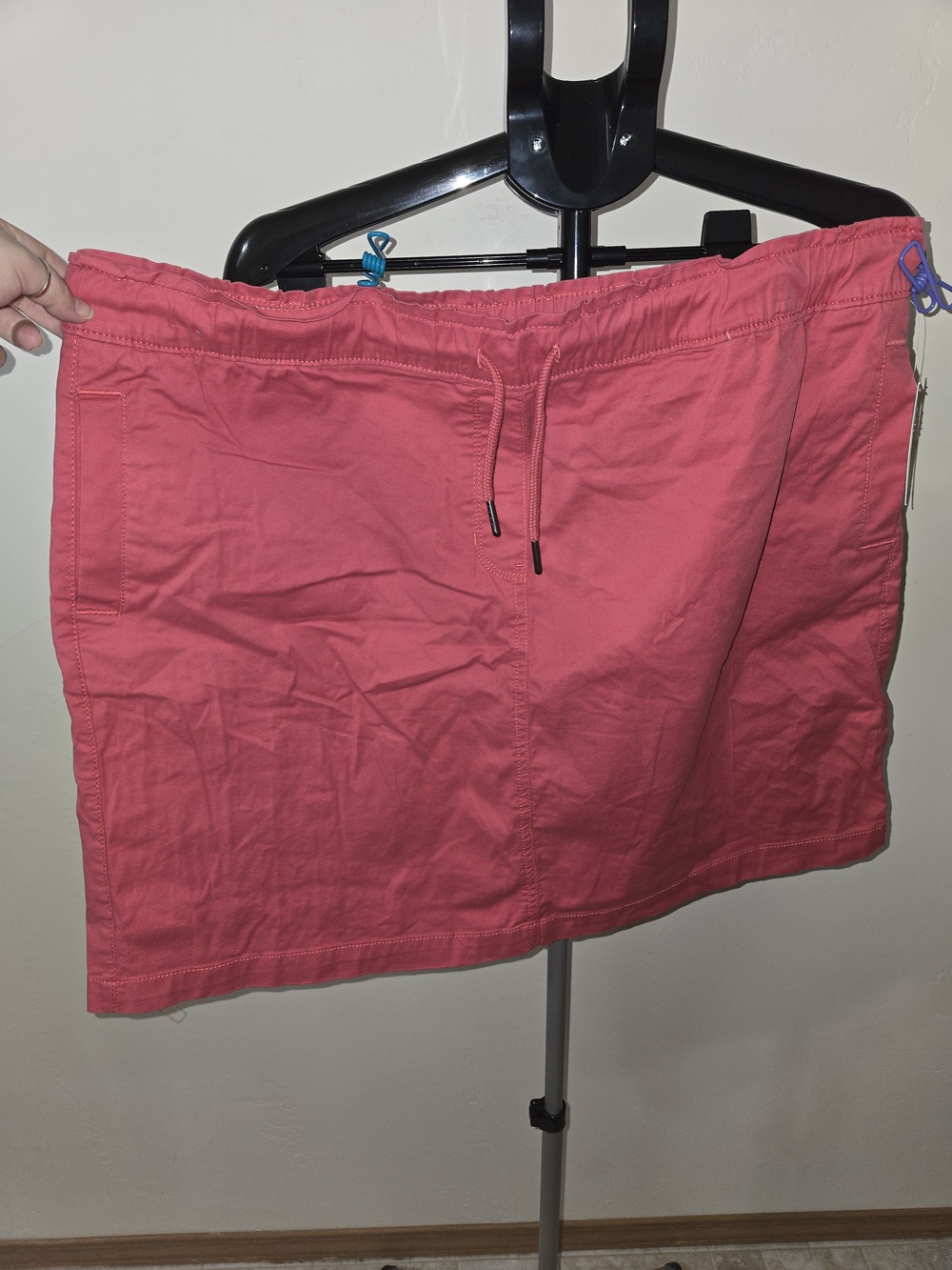 Croft & Barrow Women’s Plus Coral Pull-On Skirt 1x